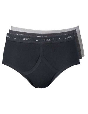 Jockey Classic Y Fronts - 21000183 Triple Pack Briefs, Underwear From ...