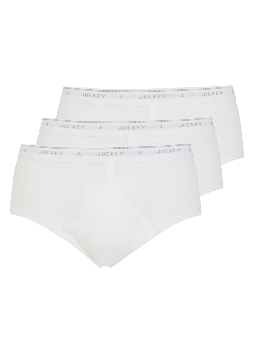 Men's Underwear Jockey Mens 3 Pack Classic Cotton Rib Y-Front Brief in ...